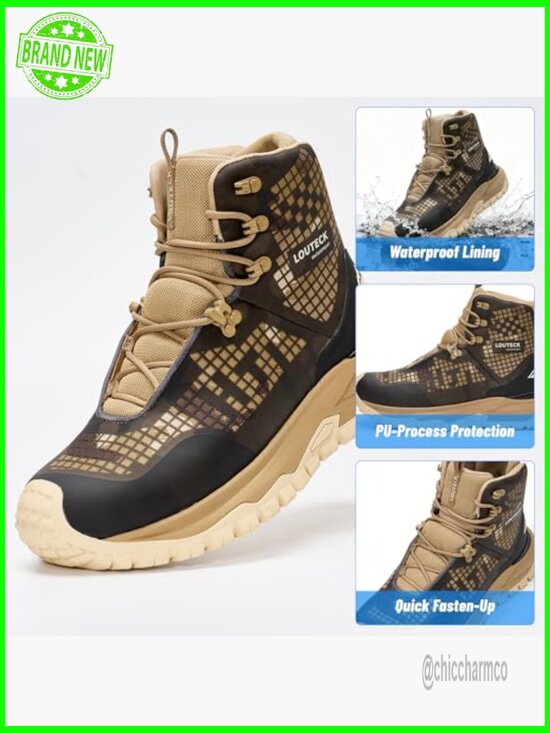 Men\'s Hiking Boots – Durable Tactical Work Boots Waterproof Ankle Boot Lace-Up main image 4